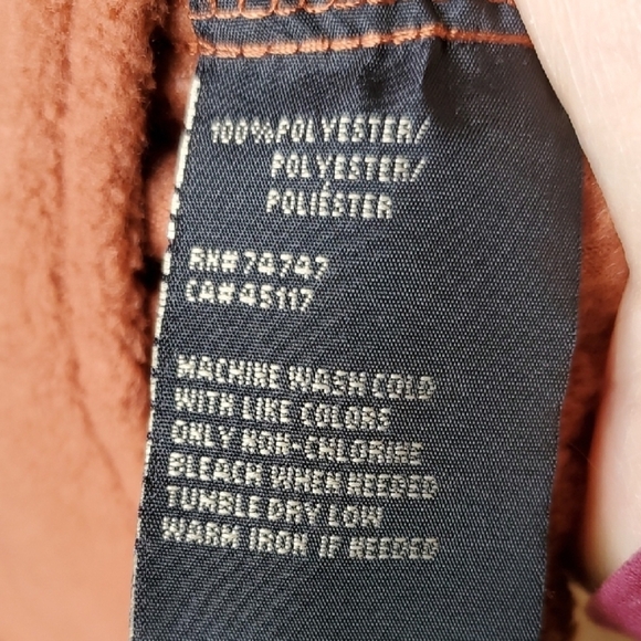 RedHead Warm Rust Fleece Shirt Jacket 5 Pockets And Back Vent XL - Picture 9 of 14